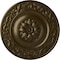 Ekena Millwork Milan Ceiling Medallion, Hand-Painted Brass, 47 5/8"OD x 2 3/4"P CM47MIBRS - alternate 1